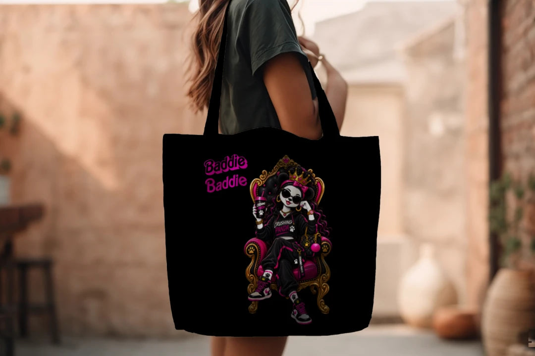 Pink Panda Queen: Isabella Tote bag